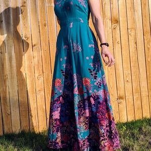 Anthropologie floral jumpsuit size 4-6